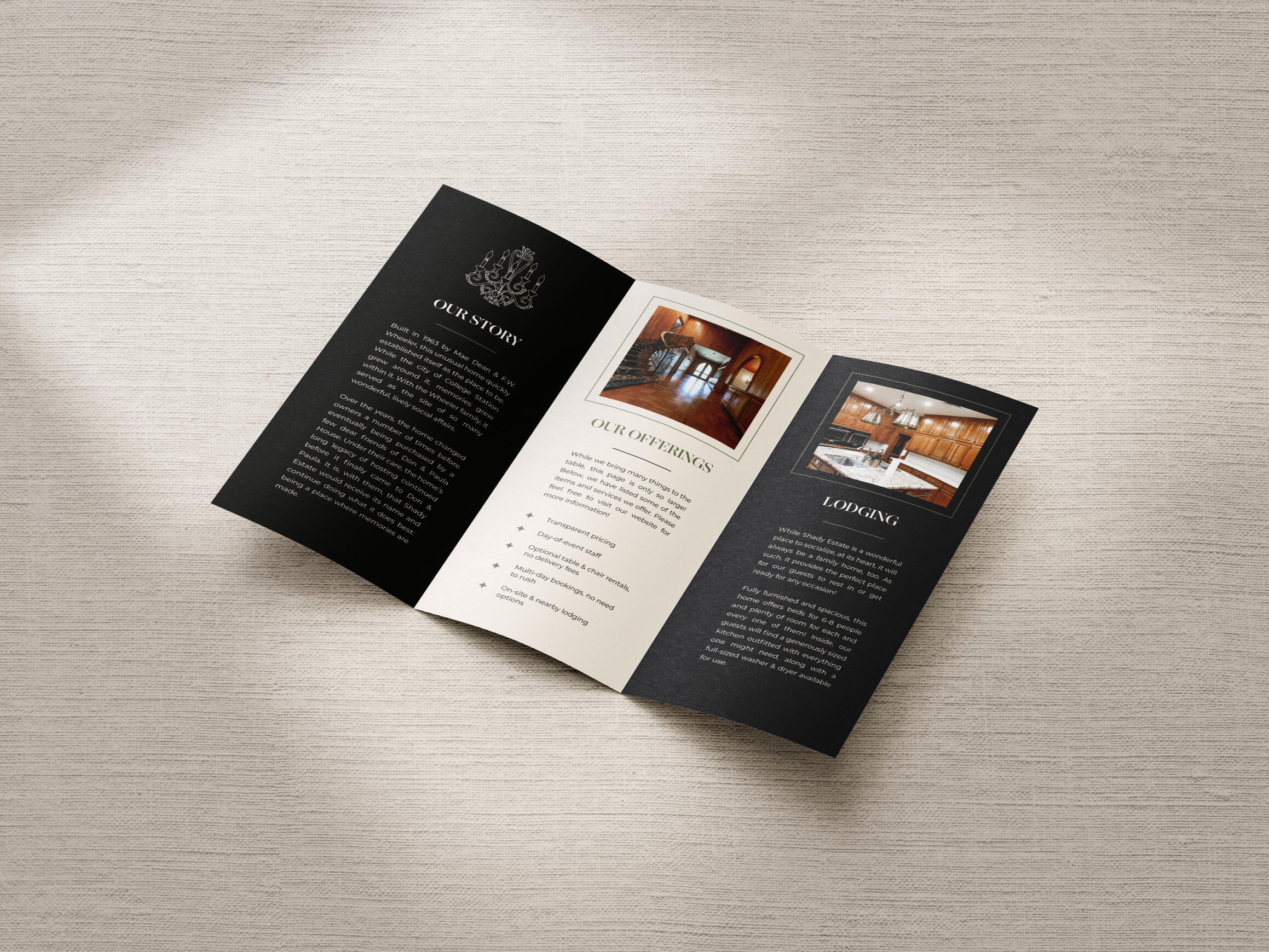 Brochure design ; internal